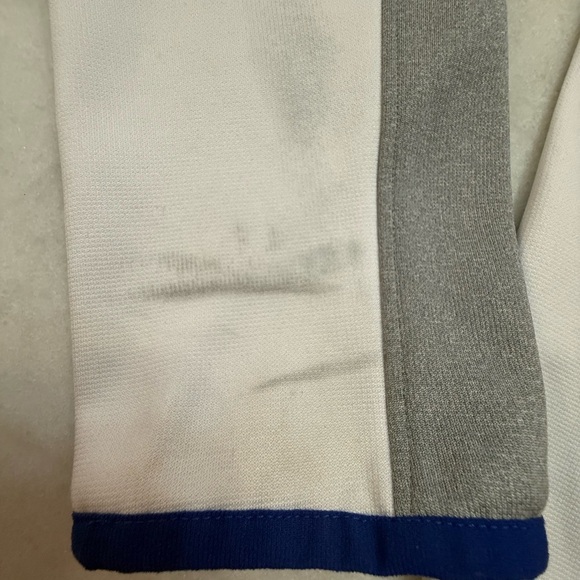 Under Armour Kids' Gray and White Jacket with Blue Accents - Picture 4 of 6